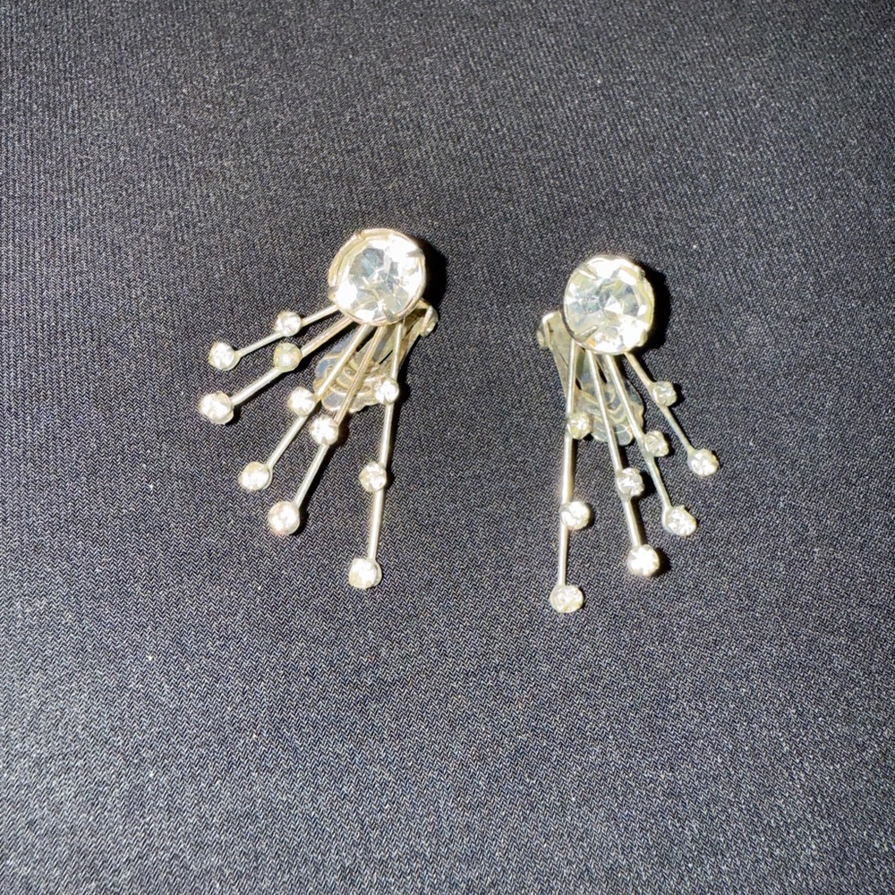 Vintage Rhinestone “Sputnik” Earrings